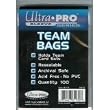 100 Resealable Team Bags for Sports Cards