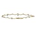 Curb Link Diamond Cut Anklet - 14k Two Tone Gold