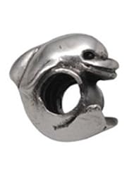 Sterling Silver Dolphin Zable Bead Charm BZ219
