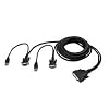 Belkin F1D9401-06 Enterprise Dual-Port 6' USB KVM Cable