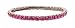 L. Erickson USA Swarovski Crystal Stretch Bracelet - Fuchsia Swarovski