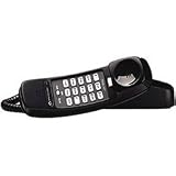 AT&T 210 Corded Phone, Black, 1 Handset