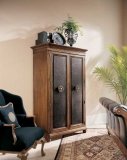 Bob Mackie Home Classics Armoire with Leather Door-American Drew | HomElement