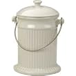 White Stoneware Compost Pail