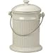 White Stoneware Compost Pail
