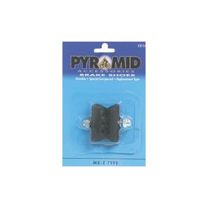 Pyramid Bicycle Brake Shoes Mx Z Black, 1 Pair