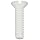 30% Glass Filled Nylon 6/6 Machine Screw, Flat Head, Slotted Drive