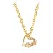 Classy! 10k Yellow-gold Black Hills Gold Dainty Floating Heart pendant-necklace