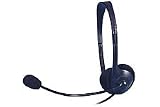 Dacomex - Casque-micro avec réglage volume - Cordon 2,1 m