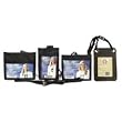 Black VERTICAL ID Neck Pouch With Adjustable Lanyard