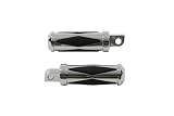 Motorcycle Diamond Style Footpeg Set Chrome