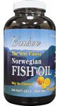 Buy : Carlson The Very Finest Fish Oil Orange Chewables, 240 Softgels,  Bottle