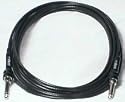George L's 155 Guage 10 Foot Black Cable with Straight Plugs