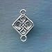 Celtic Jewelry Finding Knotwork Link Solid Sterling Component