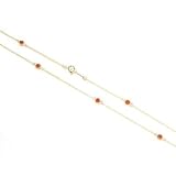 14K Gold 18 Exotic Gemstone Choice Station Necklace