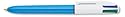 BIC MM11 BIC 4-Color Retractable Ballpoint Pen, BE Brl, BLK/BE/GN/RD Ink, Med, 1.0 mm, Carton of 216