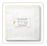 Swaddle Designs Ultimate Receiving Blanket - Pastel Yellow Polka Dots