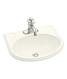 KOHLER K-2279-8-7 Devonshire Self-Rimming Lavatory, Black Black