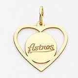 14K Houston Astros Astros On Disc In Heart