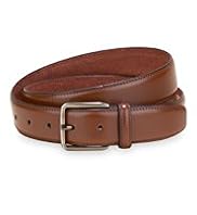Edge Stitched Square Buckle Belt