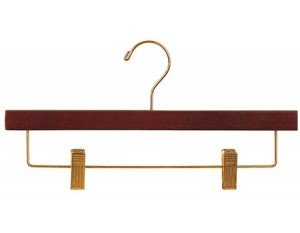 Wooden Bottoms Walnut w/Clips Walnut/Brass Finish Box of 100