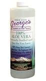 George's 100% Aloe Vera Fractionally Distilled Liquid from Aloe Vera Leaves, 32 Oz.