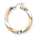 Jewelry : 14k and Rhodium 4mm Twisted Hoop Earrings