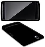 BLACK SOFT SILICONE CASE COVER FOR DELL STREAK + FILM