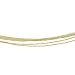 14K Yellow Gold Sparkling Singapore 6 Strand Chain - 18.00 inches