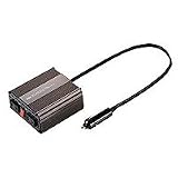 【SANWASUPPLY】カーインバーター200W(2口コンセント) CAR-DAV200W