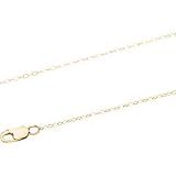 14K Yellow Gold Lasered Titan Gold Curb Chain - 24 inches