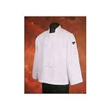 HiLite 550W-MED Medium White Classic Chef Coat