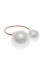 Silver One Anillo Dúo Pasión Oro Rosa