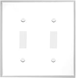WHITE ENAMEL Switchplates Outlet Covers, Rocker, GFCI