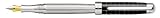 Laban Black & .925 Sterling Silver Lined Fine Point Fountain Pen - LST-F9191-14F