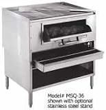 30 S/s Gas Mesquite Wood Broiler w/ 1 Frt. Burner & Chute MSQ-30