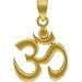 Om (Aum) Open Cut Design Pendant in Vermeil, #8338