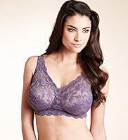 Total Support Floral Lace Non-Wired Bra