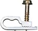 STEREN Grip-Clip Dual / Double Coaxial Cable Mounting Fastener Clips, 100ct White