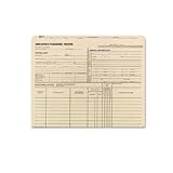 Record File, Personnel, 11 pt Stock, Printed, 9-1/2x11-3/4, 100/Box QUA69999