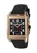 Jaeger-LeCoultre Q7002672 Reverso Black Dial Rubber Men's Automatic Two Time Zones Watch