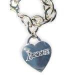 Los Angeles Lakers Heart Tag Bracelet NBA Basketball Fan Shop Sports Team Merchandise