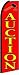 Auction (Red/Yellow) Feather Banner Flag (11.5 x 3 Feet)