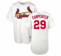 Chris Carpenter St. Louis Cardinals #29 Authentic Majestic Athletic Cool Base MLB Baseball Jersey (Home White Size 56)