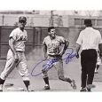 Pete Rose Arguing with Umpire at Shea Stadium B&W 8x10 Photo