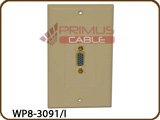 VGA to VGA Decor Wall Plate - Ivory