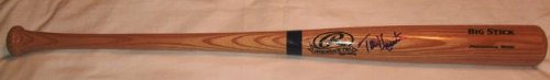 Torii Hunter Autographed Ash Big Stick Bat W/PROOF, Picture of Torii Signing For Us, Anaheim Angels, Minnesota Twins