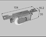 LIXIL部品 窓・サッシ用部品 戸車 アルミサッシ：戸車(片引き、引違い)[FNMS043] シルバー　左[FNMS044]