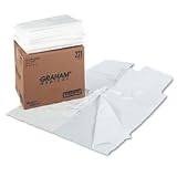 Exam Gowns, 30 x 42, 3-Ply Tissue, White, 50/Carton