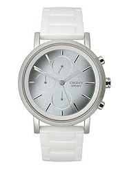 DKNY Silver-Tone Mirror Dial Chronograph Womens watch #NY8896